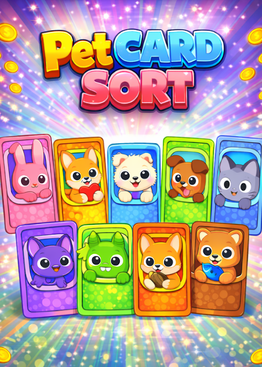 Pet Card Sort Collect Em All — cover art