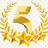 5 stars square 