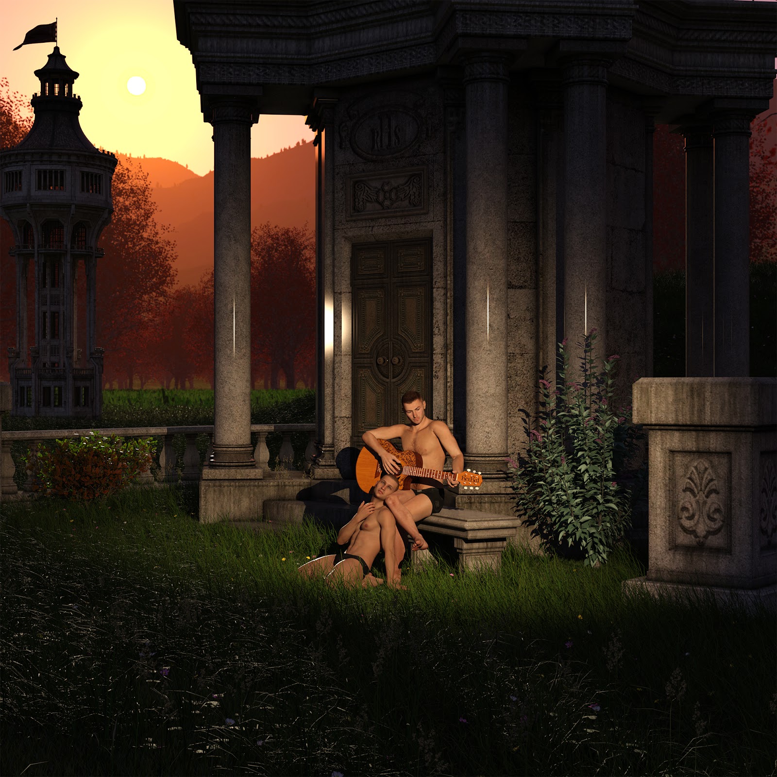 This image I have titled, "RexRed's Lover's Serenade".