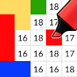 Coloring by Numbers. Pixel House icon