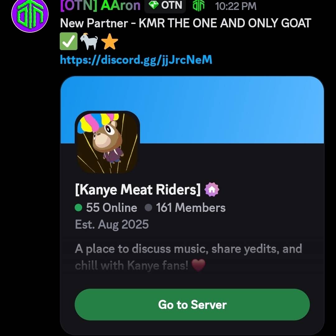 Post from Kanye Meat Rider