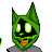 Greenlich green cat