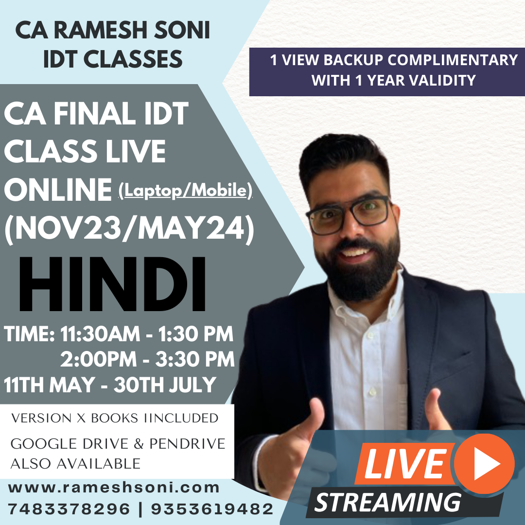 Post from CA Ramesh Soni IDT Hindi Videos