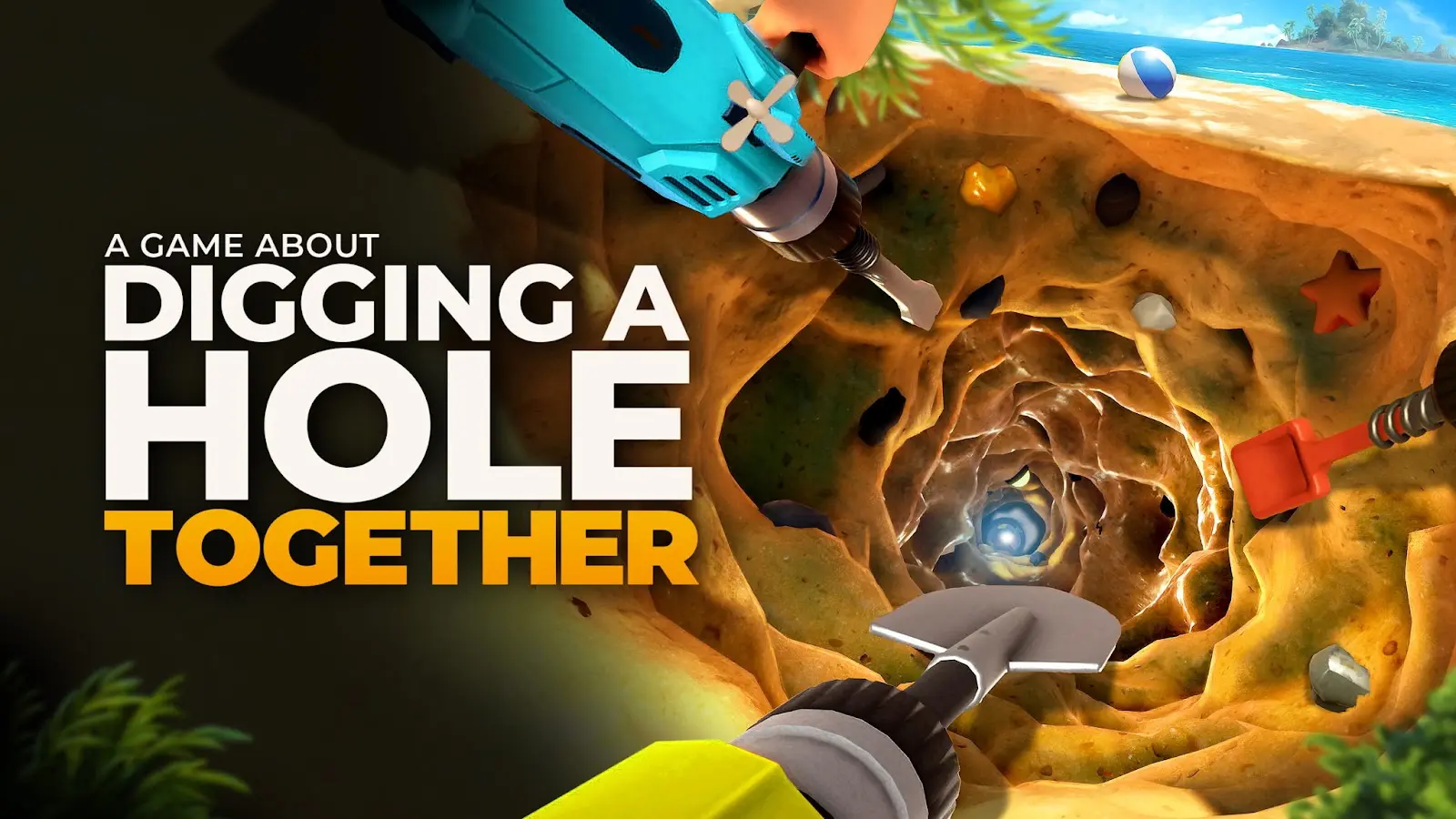 A Game About Digging A Hole Together arriva il 4 dicembre su PC, PS5, Xbox Series e Nintendo Switch 2