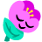 face-fuchsia-flower-shape