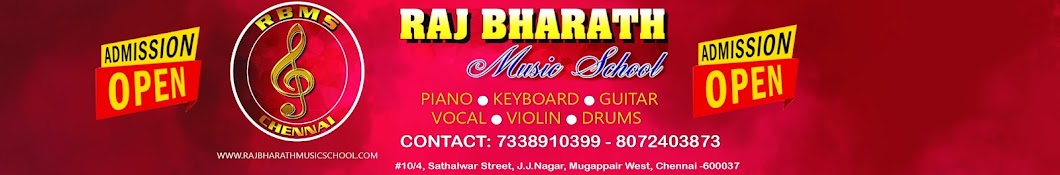 RAJ BHARATH MUSIC SCHOOL Avatar de chaîne YouTube