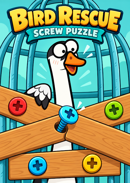 Bird Rescue: Screw Puzzle — cover art