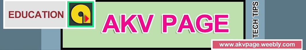 AKV PAGE رمز قناة اليوتيوب