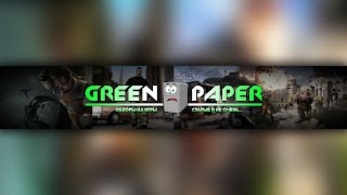 Заставка Ютуб-канала GREEN_PAPER