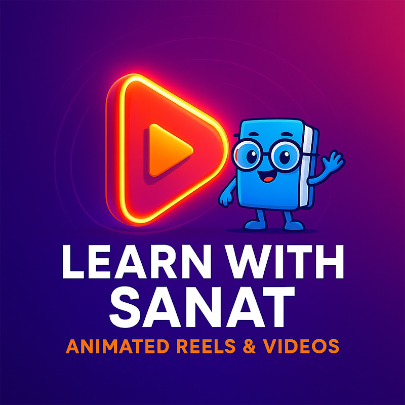 Learn With Sanat | Animated Reels & Videos