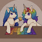 Two Puzzle Unicorns logo