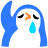 penguin-blue-waving-tear