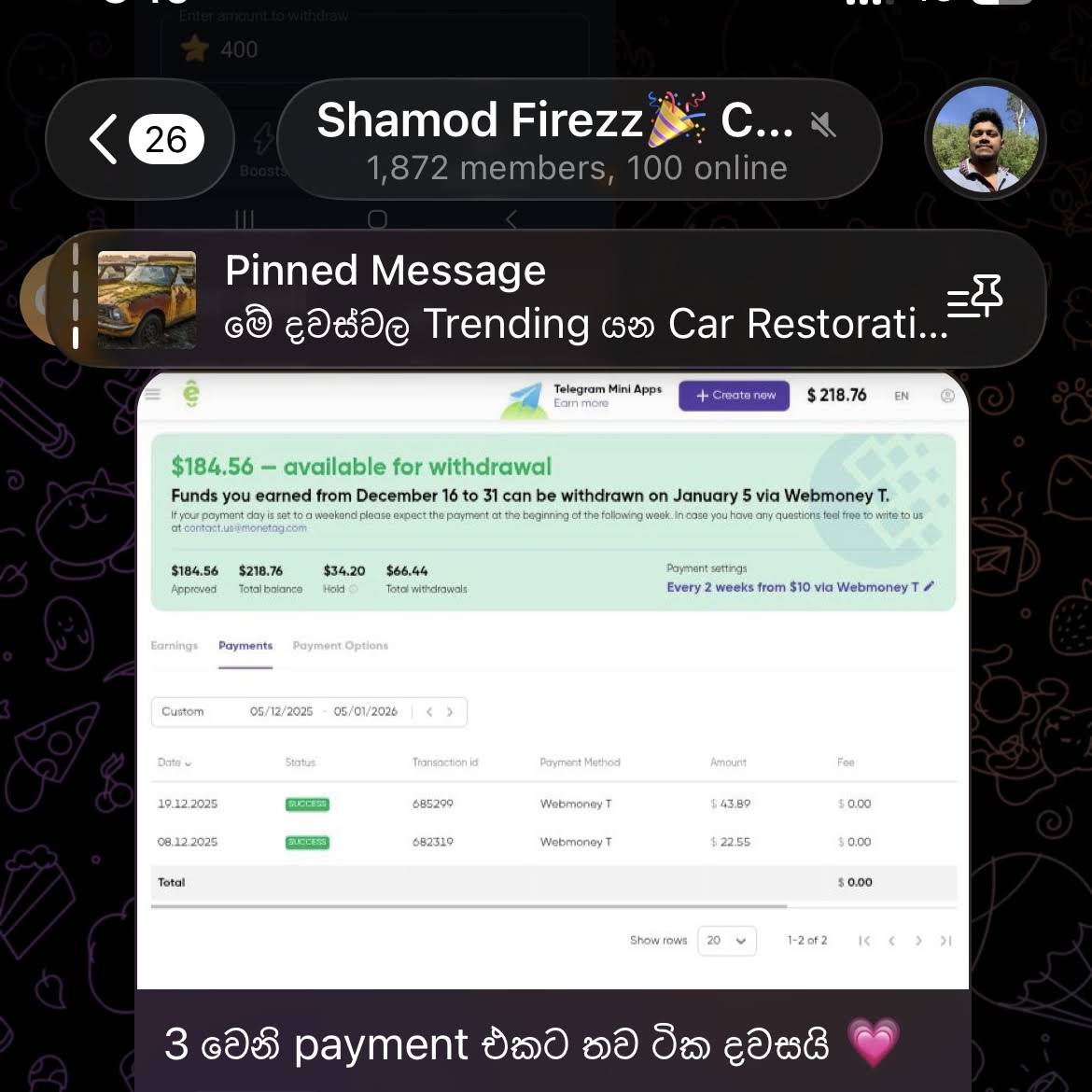 Post from Shamod Firezz