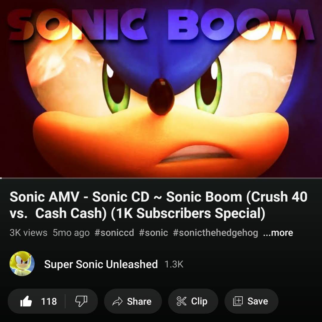 Post from Super Sonic Unleashed