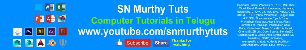 SN Murthy Tuts YouTube channel avatar