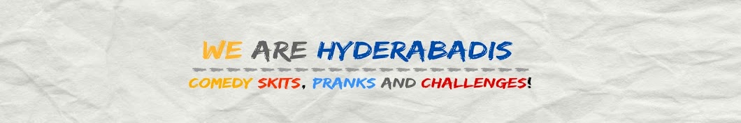We Are Hyderabadis यूट्यूब चैनल अवतार