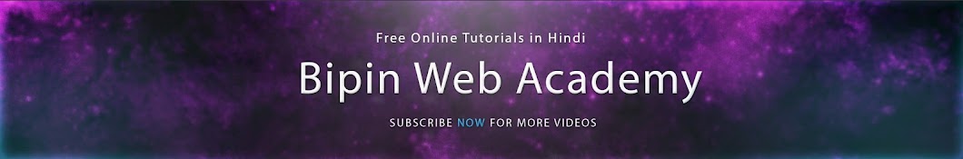 Bipin Web Academy Avatar de canal de YouTube