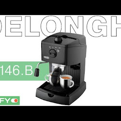 Delonghi EC146.B - рожковая кофеварка с капучинатором - Видеодемонстрация  Кофеварки от Comfy - YouTube