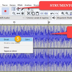 Come dividere i file audio e estrarre una o più clip con Audacity - YouTube