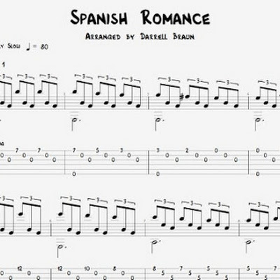 Spanish Romance - Guitar Tutorial with TAB! - YouTube