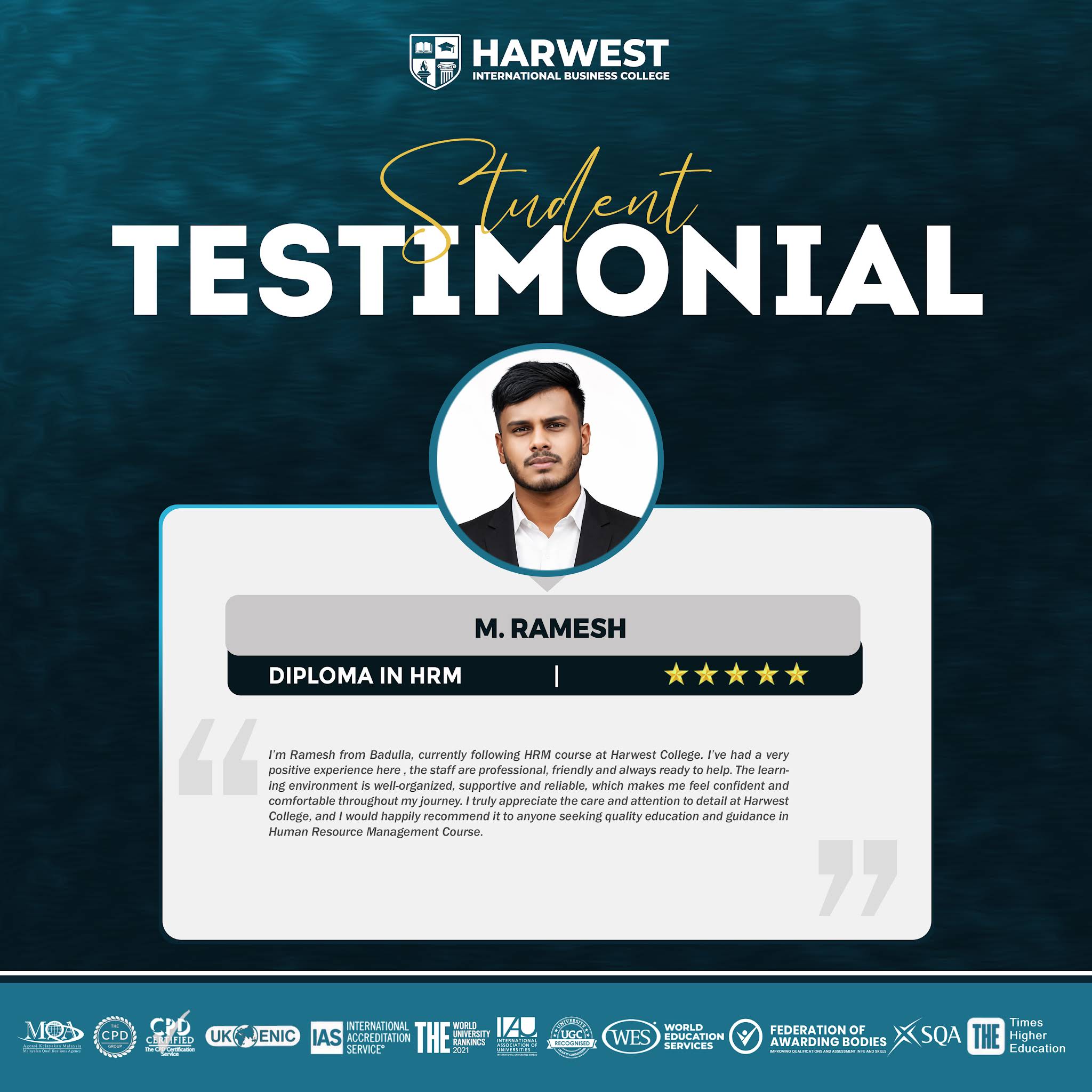 STUDENT SUCCESS STORY | HRM