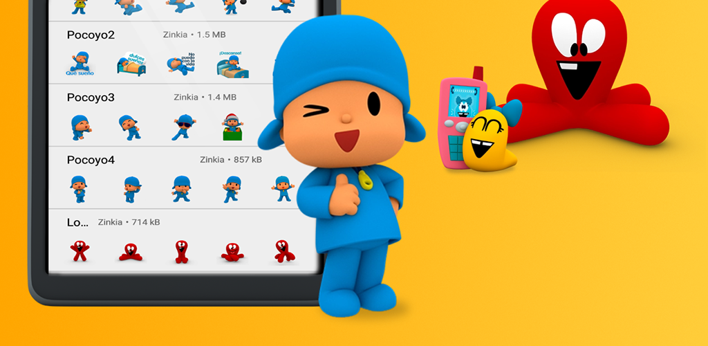Pocoyo Stickers Apk For Android Zinkia Entertainment
