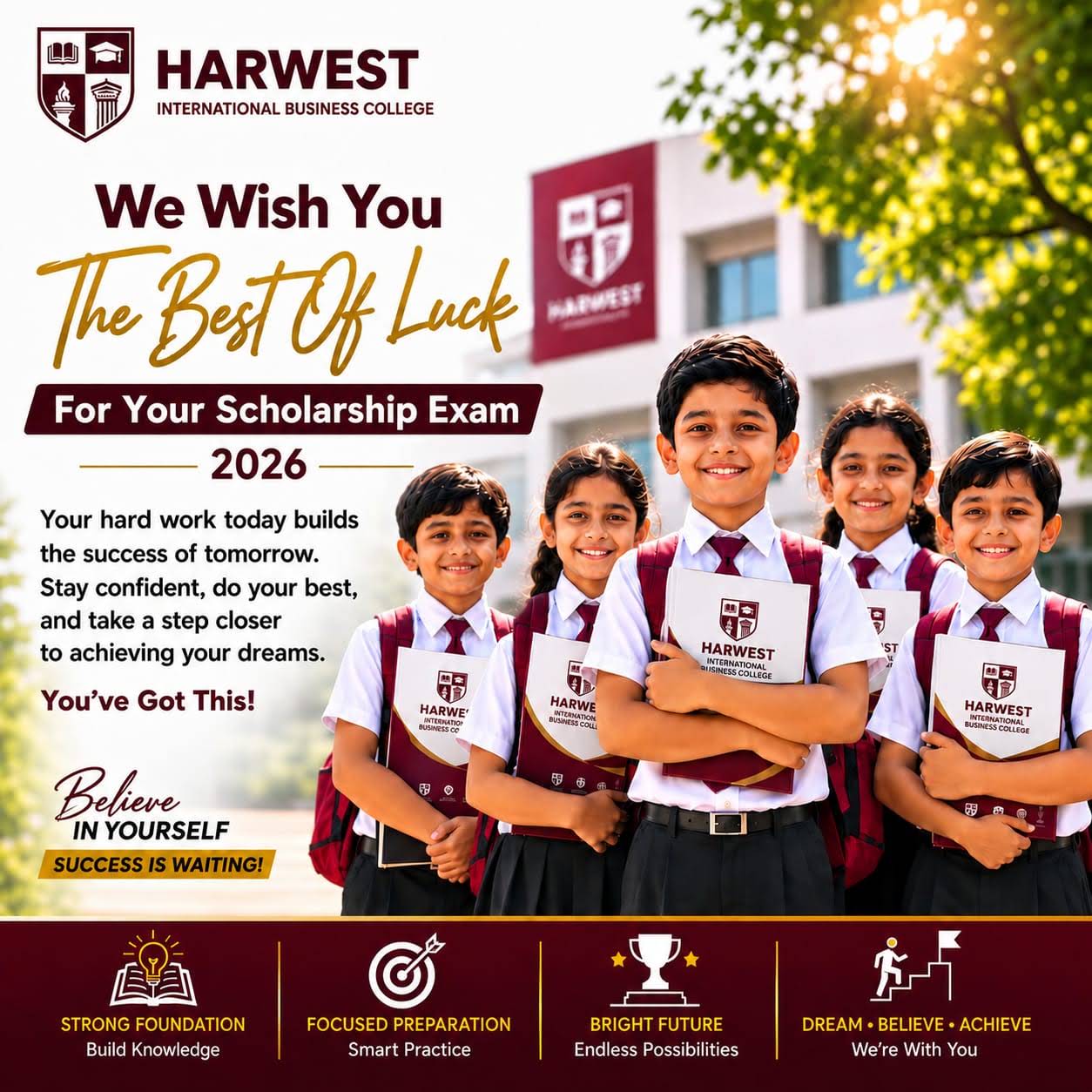 BEST WISHES TO ALL GRADE 5 SCHOLARSHIP EXAM STUDENTS