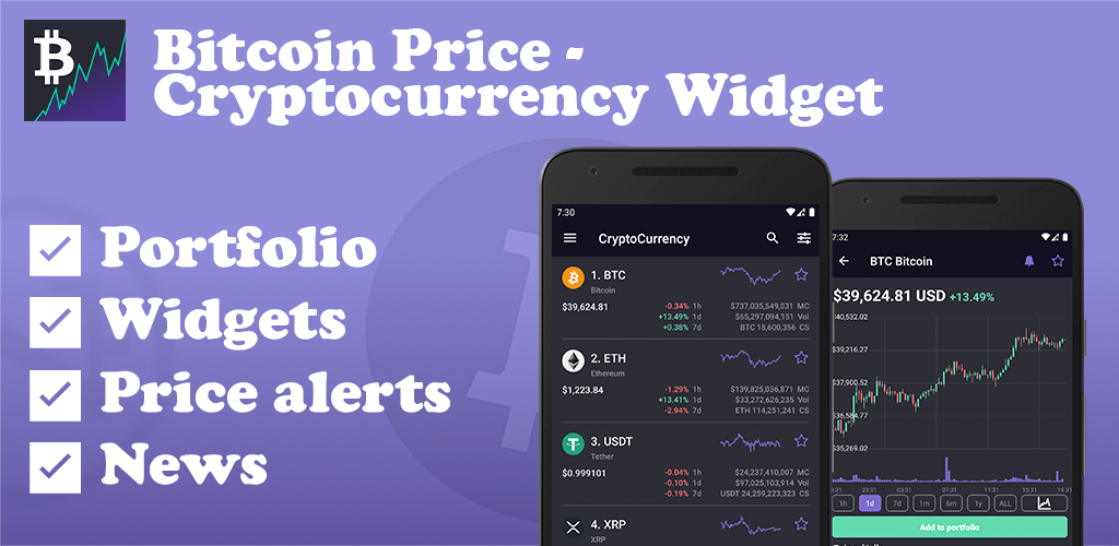 cryptocurrency android widget)