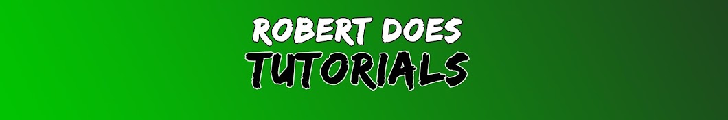 RobertDoesTutorials Avatar canale YouTube 
