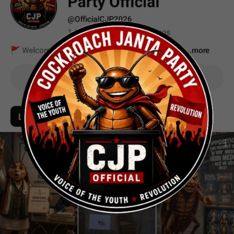 Hire COCKROACH JANATA — News & Current Events YouTube creator for sponsorships
