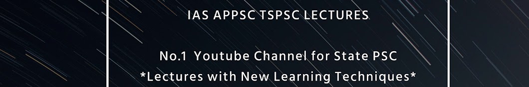 IAS APPSC TSPSC LECTURES यूट्यूब चैनल अवतार