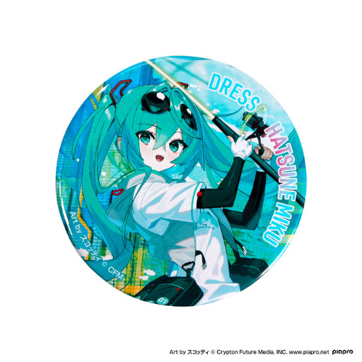 初音ミク×DRESS オリジナル缶バッジ2種セット（オフィシャルWEB限定