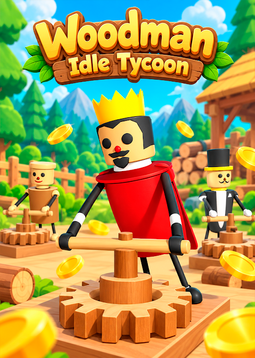 Woodman Idle Tycoon — cover art