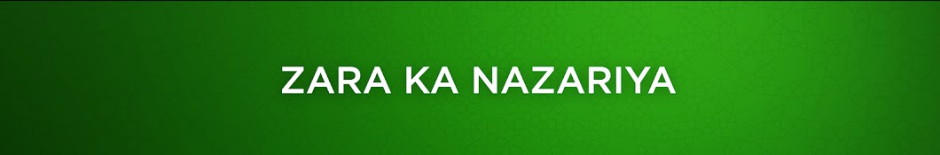 Zara Ka Nazariya YouTube kanalı avatarı