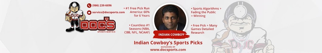 Indian Cowboy Free Sports Picks and Predictions यूट्यूब चैनल अवतार