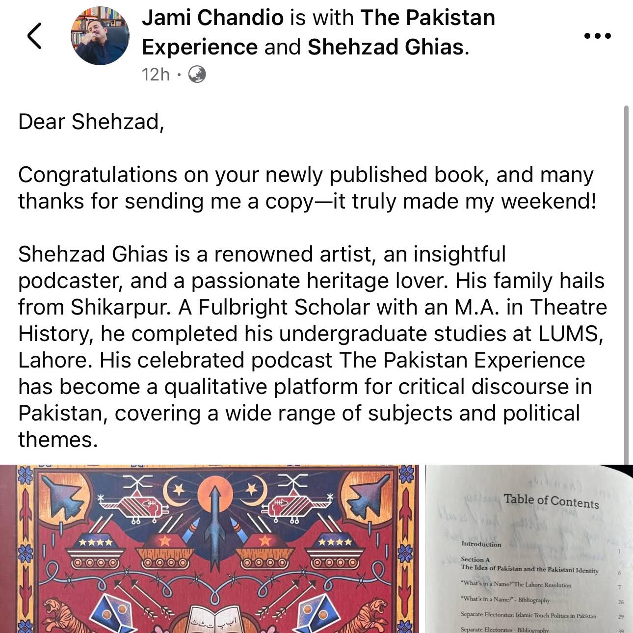 Post from The Pakistan Experience