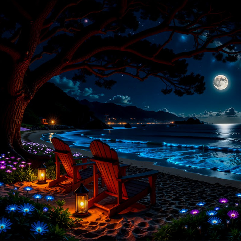 Nighttime Waves Serenity Logo