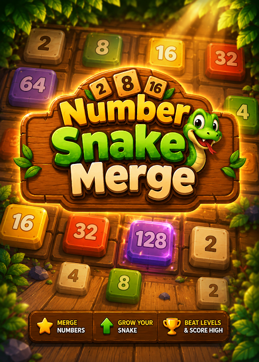 Number Snake Merge - Addictive Number Puzzle — cover art