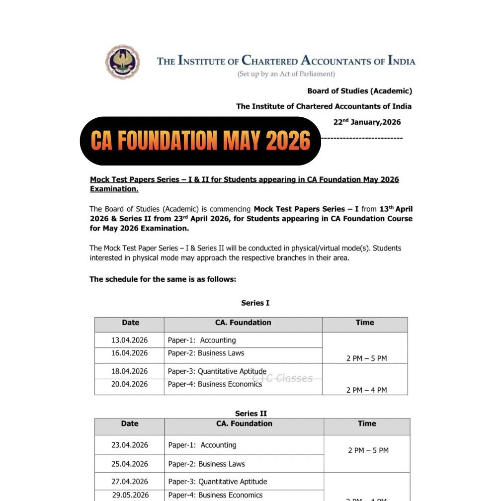 Post from Commerce Tuition Classes CTC
