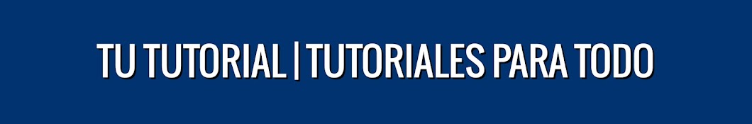 TuTutorial Аватар канала YouTube