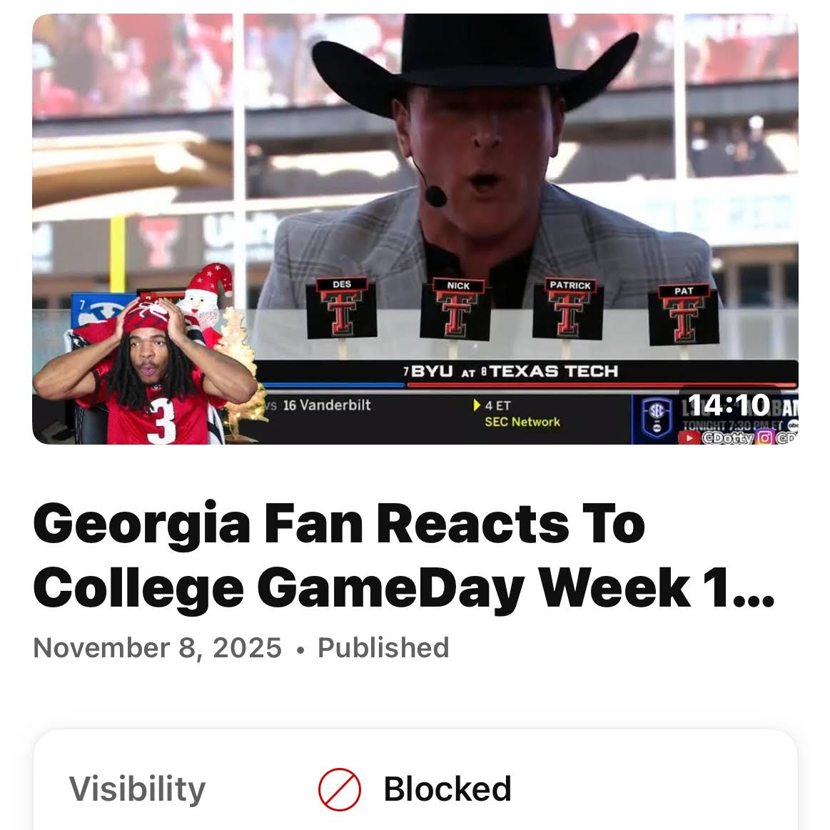 Post from CDotty