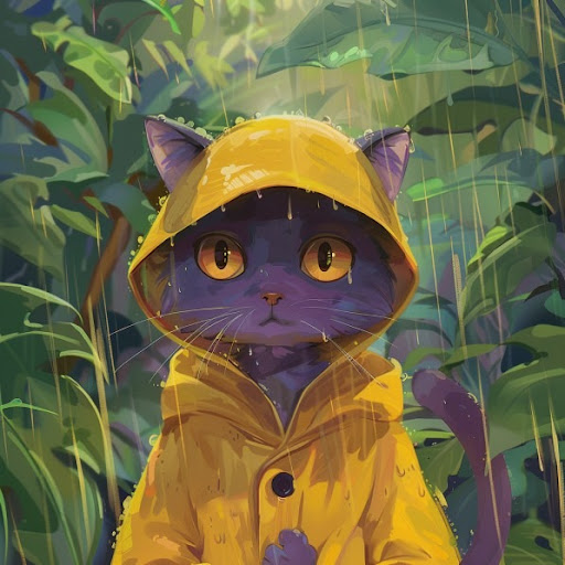 raincoat cat