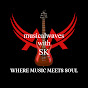musical waves with SK logo