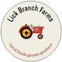 Outdoors with Lick Branch Market Farm and Family logo