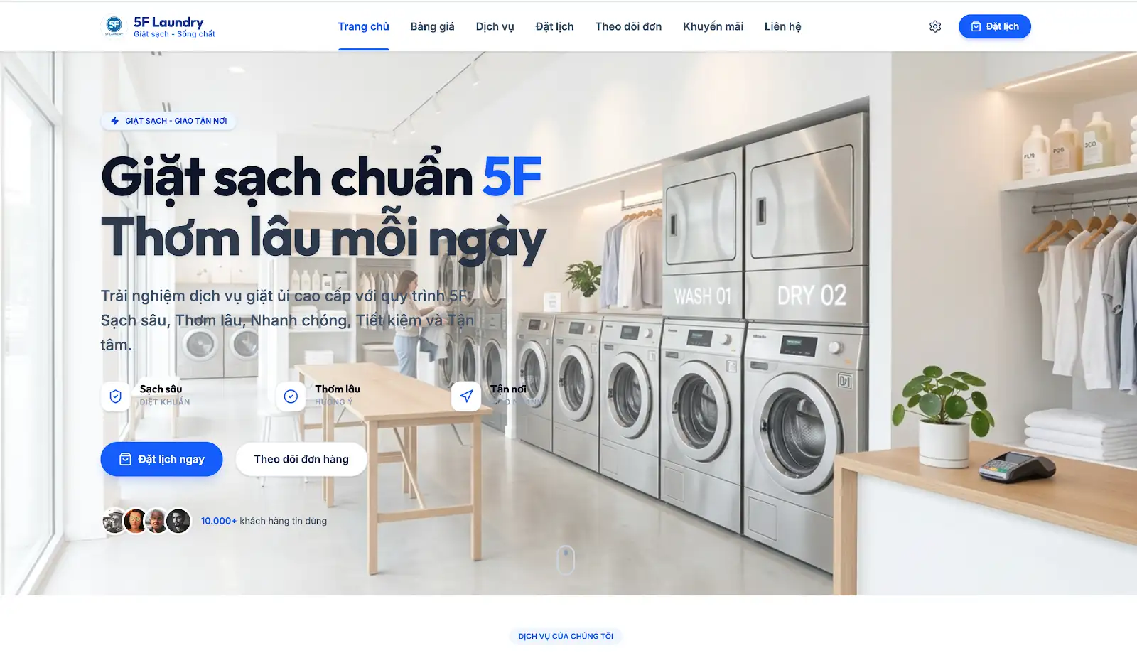 5F-00005- Quản lý tiệm giặt là