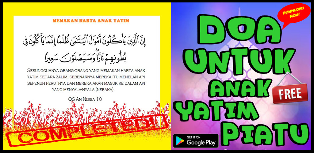Doa Untuk Anak Yatim Dan Pecinta Anak Yatim Apk For Android | Doa Doa Dan  Doa
