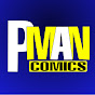 P Man Comics logo