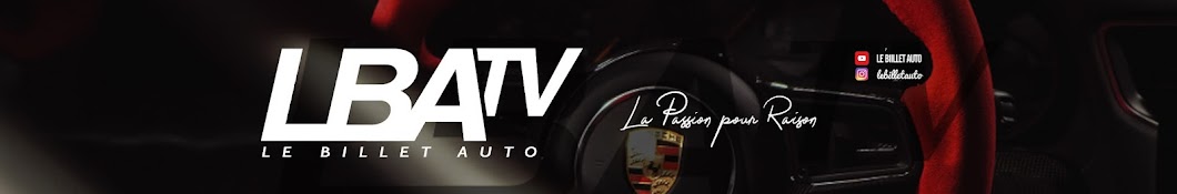 Le Billet Auto (LBA TV) YouTube channel avatar