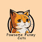 Pawsome Funny Cats logo