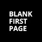 Blank First Page
